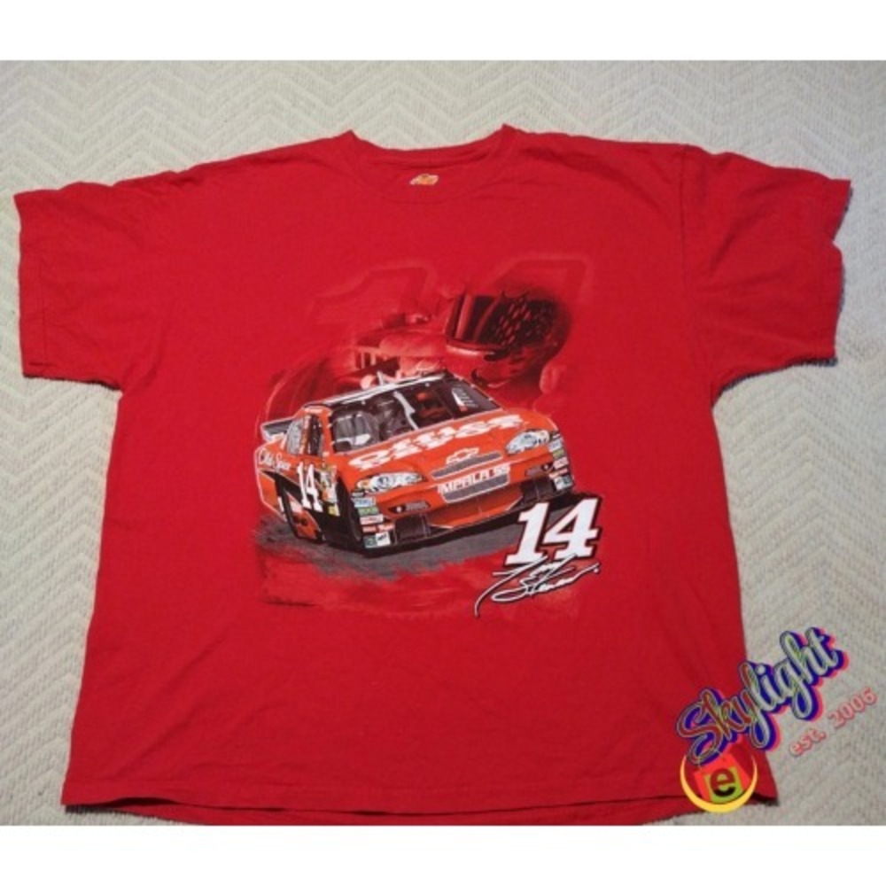 Winners Circle‎ Men's Red Tony Stewart Short Sleeve Nascar Shirt Size XXL